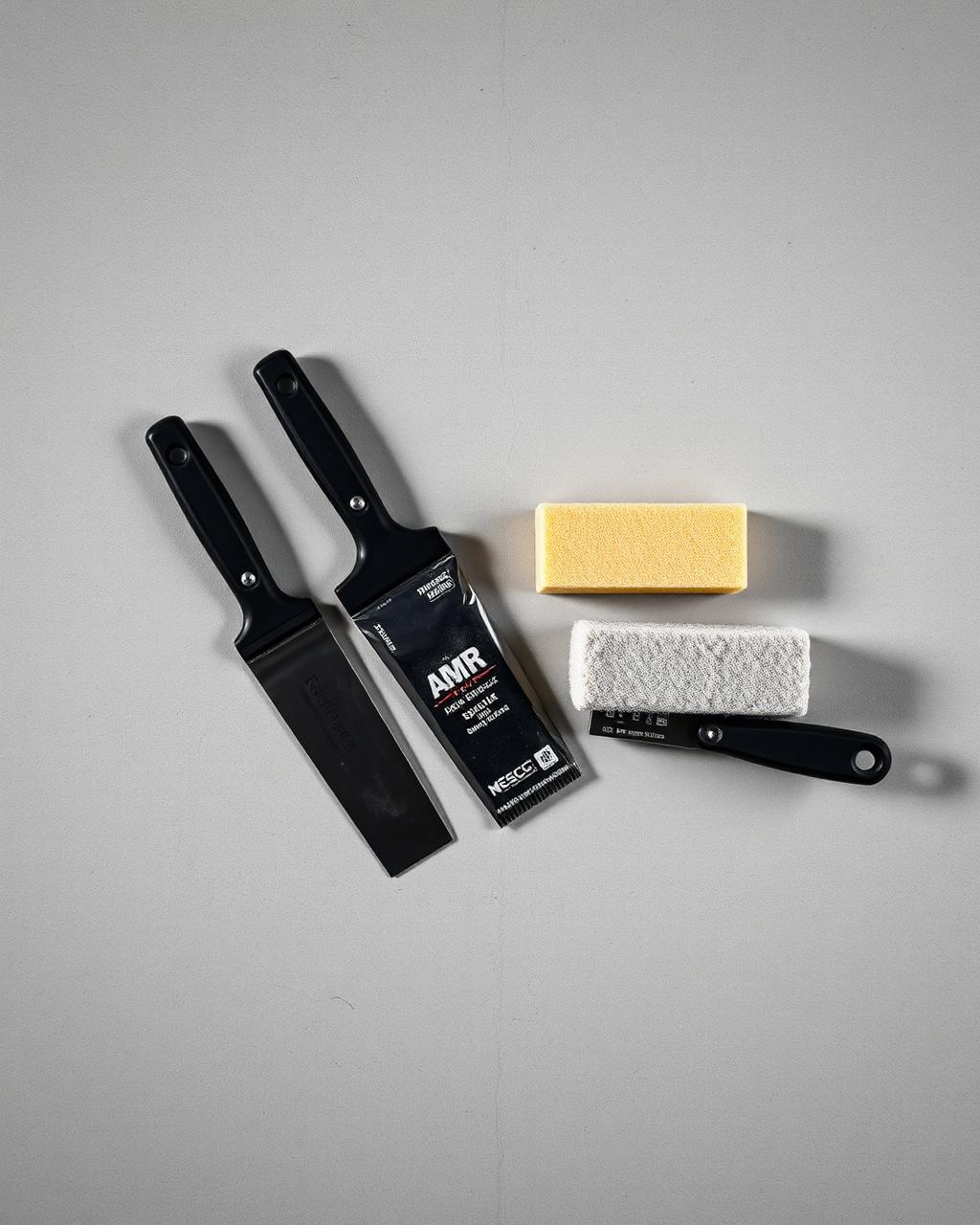 Drywall taping knives and sanding tools