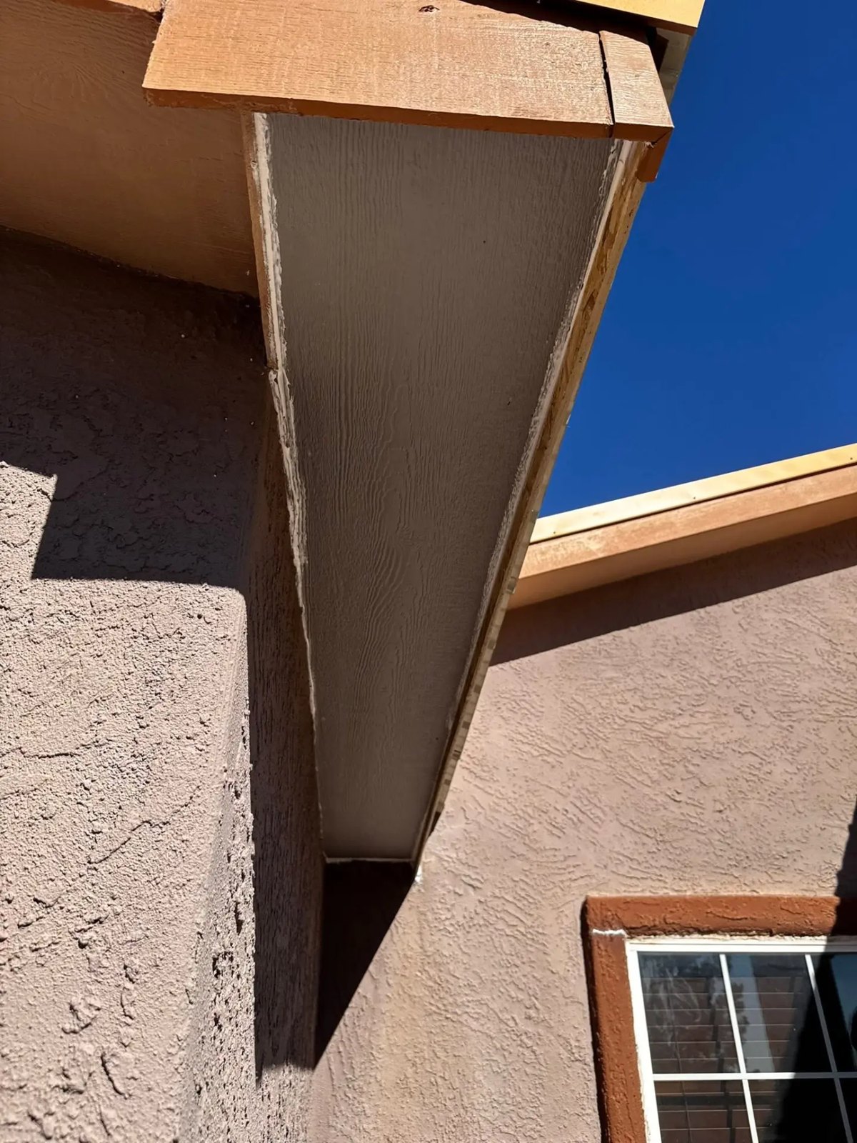 New soffit and fascia installation